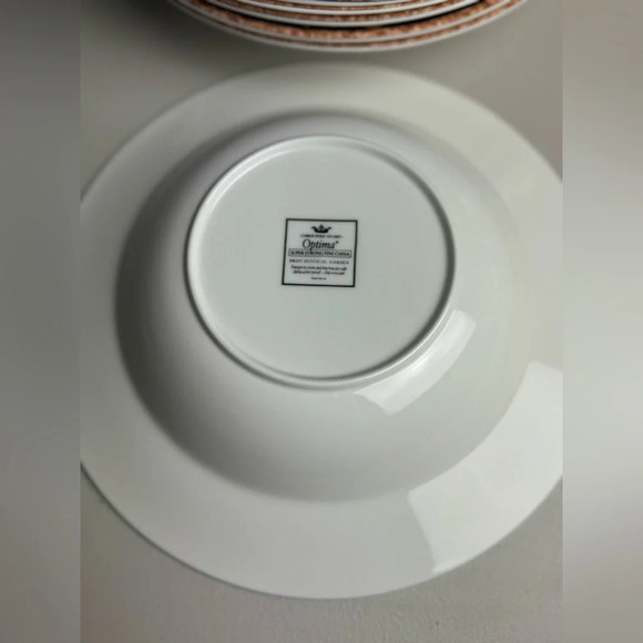 Mystical Garden by CHRISTOPHER STUART Large Rim Soup Bowl set of 8 - Picture 3 of 6